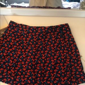 Floral mini skirt